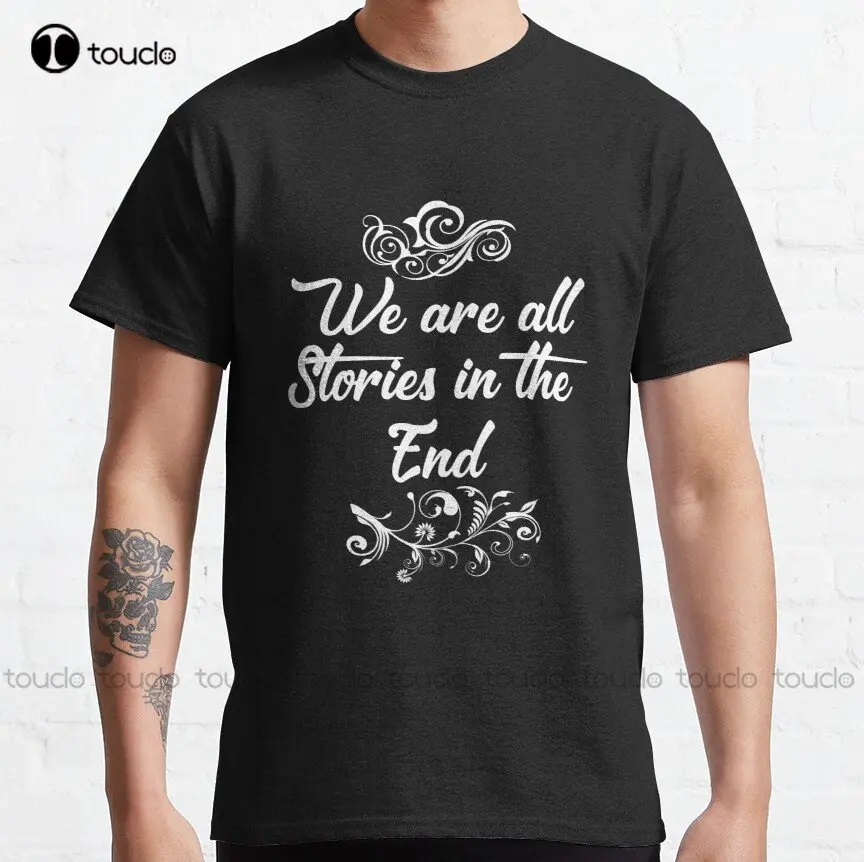 Классическая футболка в стиле оверсайз We Are All Stories In The End, хлопковые простые винтажные повседневные футболки для улицы, стиль унисекс
Классическая футболка в стиле оверсайз We Are All Stories In The End, хлопковые простые винтажные повседневные футболки для улицы, стиль унисекс
