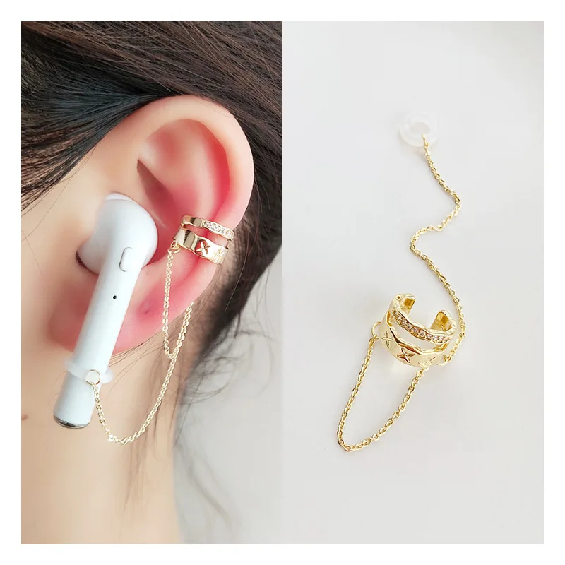 Trend Pendant Headphone Earring Wireless Bluetooth Headphone Lanyard Small Chain Headphone Anti-Lost Chain Ear Clip Pendant
Trend Pendant Headphone Earring Wireless Bluetooth Headphone Lanyard Small Chain Headphone Anti-Lost Chain Ear Clip Pendant