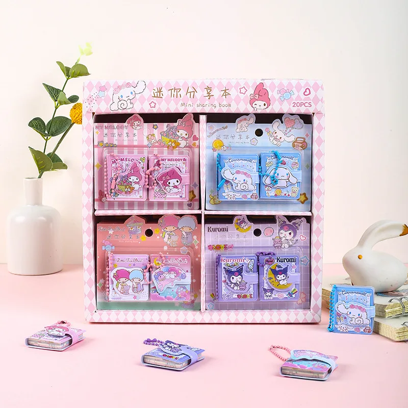 20 шт. Sanrio записная книжка Kawaii Mymelody Kuromi Cinnamoroll студенческий мультяшный Мини 50 ручная книга Детские канцелярские принадлежности
20 шт. Sanrio записная книжка Kawaii Mymelody Kuromi Cinnamoroll студенческий мультяшный Мини 50 ручная книга Детские канцелярские принадлежности
