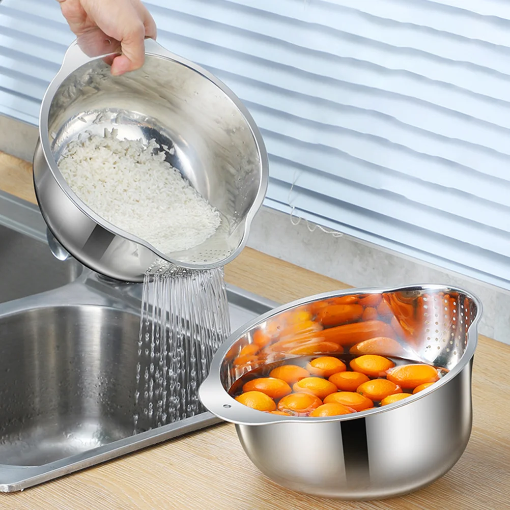 Stainless Steel Rice Washing Sieve Strainer Vegetable Washer Basin Small Stainless Steel Sink Filters For Home
Stainless Steel Rice Washing Sieve Strainer Vegetable Washer Basin Small Stainless Steel Sink Filters For Home