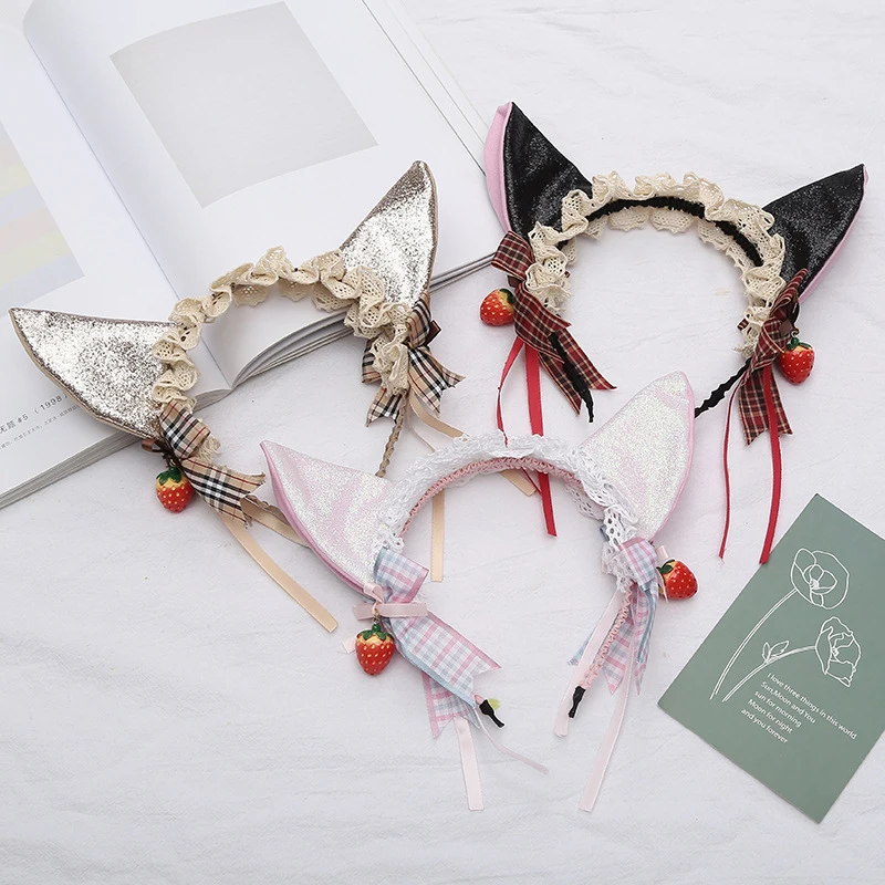 Girls Anime Cosplay Party Cat Ear Hair Band Gothic Lolita Hair Hoop Maid Ruffles Lace Headband Cute Headwear Hair Accessories
Girls Anime Cosplay Party Cat Ear Hair Band Gothic Lolita Hair Hoop Maid Ruffles Lace Headband Cute Headwear Hair Accessories