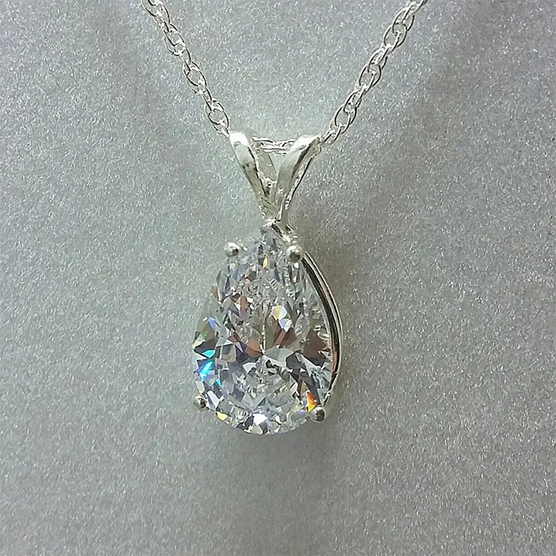 New Trendy Water Drop Zircon Pendant Necklaces for Women Sparkling Teardrop Zirconia Crystal Wedding Jewelry for Wholesale 2022
New Trendy Water Drop Zircon Pendant Necklaces for Women Sparkling Teardrop Zirconia Crystal Wedding Jewelry for Wholesale 2022