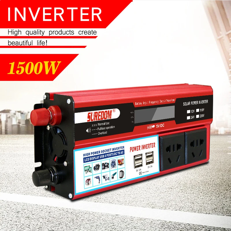 Inverter Battery Car 48V60V To 220V On-Board 12V24V1500W High-Power Power Converter
Inverter Battery Car 48V60V To 220V On-Board 12V24V1500W High-Power Power Converter