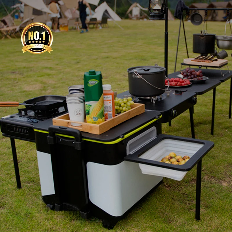 Foldable Family Camp Portable Kitchen Outdoor Camping Table And Storage Chuck Box With High Power Stoves
Foldable Family Camp Portable Kitchen Outdoor Camping Table And Storage Chuck Box With High Power Stoves