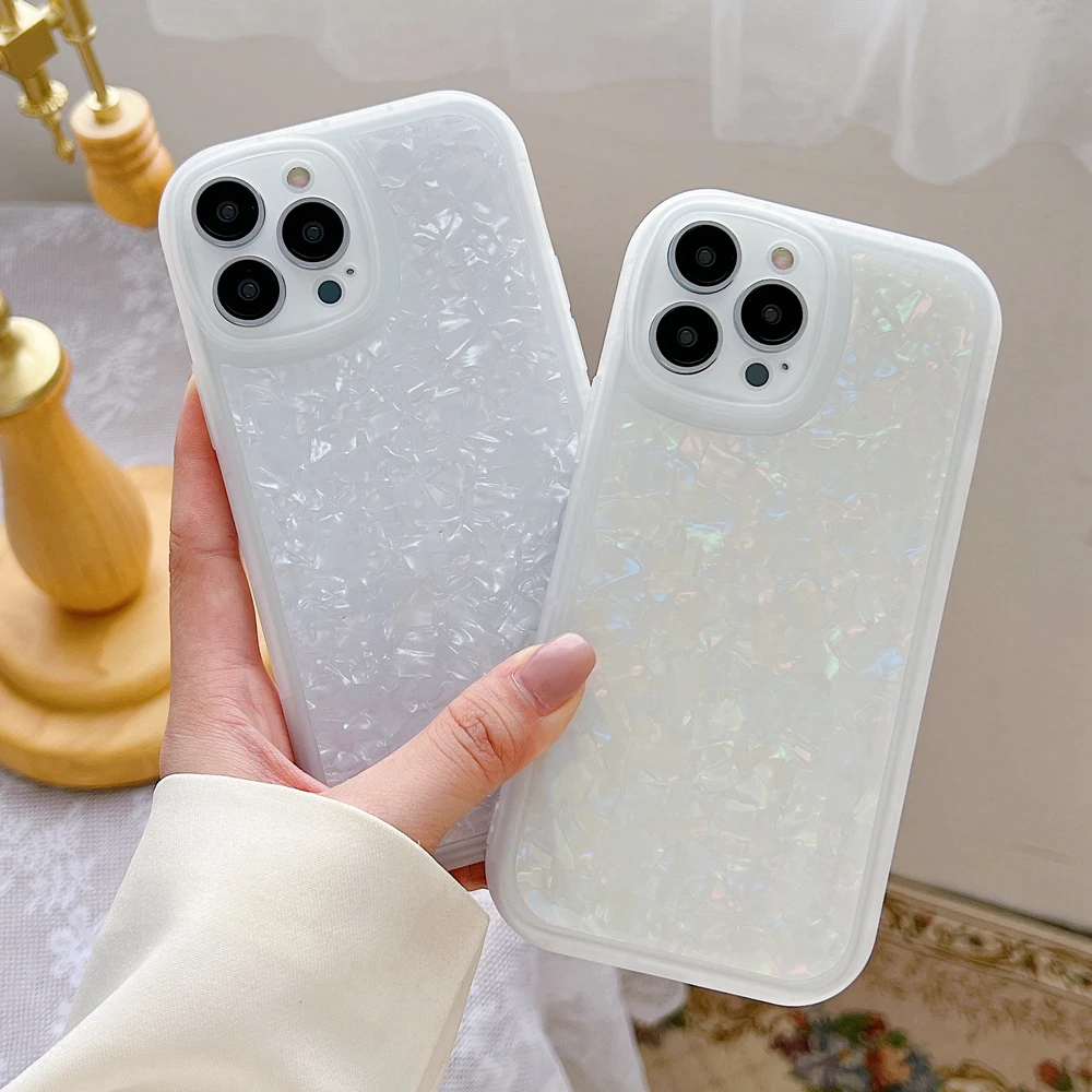 Luxury Soft White Shell Phone Back Case for iPhone 13 11 12 iPhone13 i13 Pro X XS Max iPhone11 8 7 Plus XR Shockproof Cover Bag
Luxury Soft White Shell Phone Back Case for iPhone 13 11 12 iPhone13 i13 Pro X XS Max iPhone11 8 7 Plus XR Shockproof Cover Bag