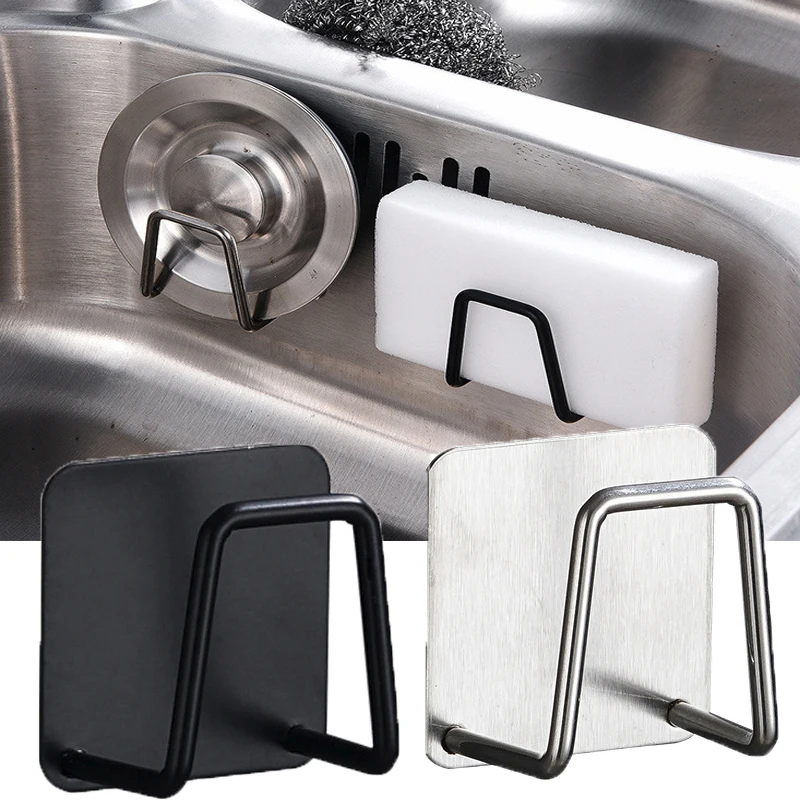 Kitchen Stainless Steel Sponges Holder Drain Drying Rack Self Adhesive Sink Kitchen Hooks Hanger Accessories Storage Organizer
Kitchen Stainless Steel Sponges Holder Drain Drying Rack Self Adhesive Sink Kitchen Hooks Hanger Accessories Storage Organizer