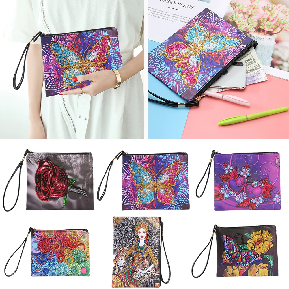 DIY Special Shaped Diamond Painting Bags Women Wristlet Bags Zipper Wallet Women Clutch Storage Bag Girls Handbag Christmas Gift
DIY Special Shaped Diamond Painting Bags Women Wristlet Bags Zipper Wallet Women Clutch Storage Bag Girls Handbag Christmas Gift