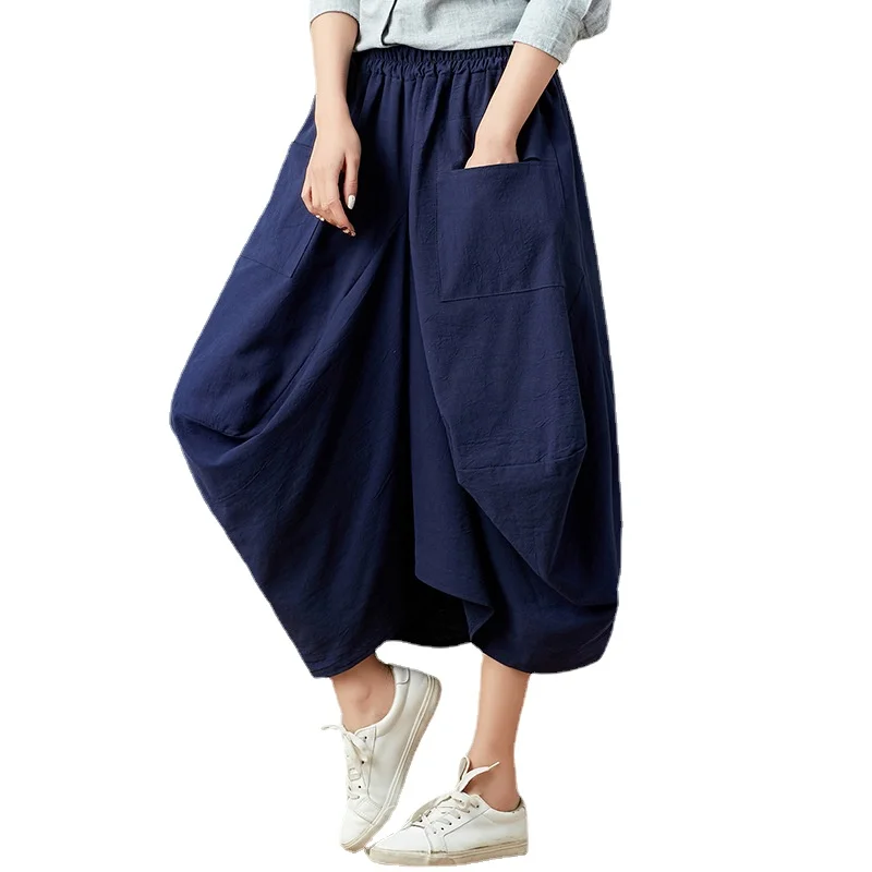 Ethnic Style Loose Half Body Lantern Skirt Casual Cotton and Hemp Literature Cotton and Hemp Large Half Body Long Skirt 2023
Ethnic Style Loose Half Body Lantern Skirt Casual Cotton and Hemp Literature Cotton and Hemp Large Half Body Long Skirt 2023