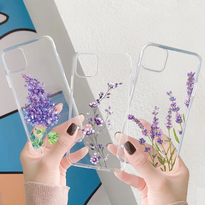Lavender Flower Phone Case for Iphone 11 12 13 Pro Max 7 8 6 6s Plus X XS Max XR 5 5s SE 2020 Soft Transparent Cover Funda Coque
Lavender Flower Phone Case for Iphone 11 12 13 Pro Max 7 8 6 6s Plus X XS Max XR 5 5s SE 2020 Soft Transparent Cover Funda Coque
