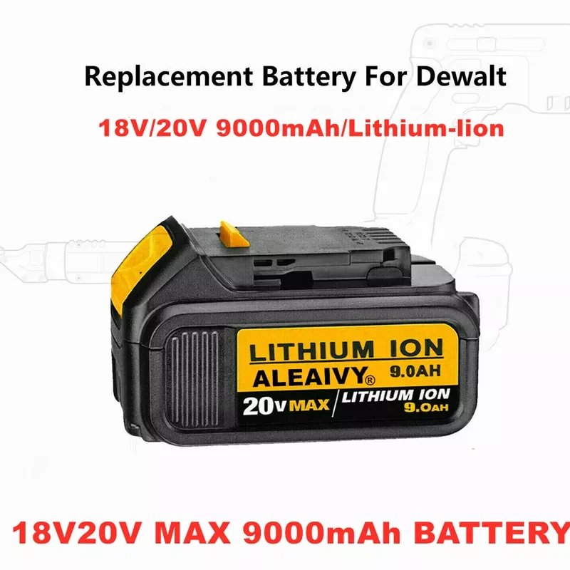 

Аккумуляторная батарея Aleaivy, сменный электроинструмент для DeWalt DCB184 DCB181 DCB182 DCB200, 20 в, 5 А, 18 в, 20 в, оригинал 20 в