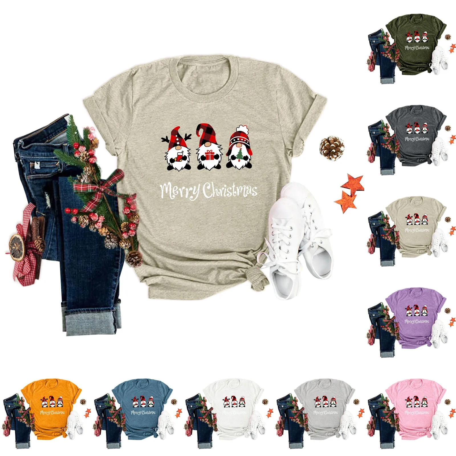 Christmas TShirt For Women Funny Graphic Tee Shirts Casual Short Sleeve Party Tops Silk Shirt Women
Christmas TShirt For Women Funny Graphic Tee Shirts Casual Short Sleeve Party Tops Silk Shirt Women
