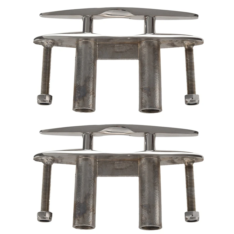 2Pc Marine 316 Stainless Steel Boat Pull Up Flush Mount Lift Cleat Bolts Yacht Boats Accessories 6 Inch 
2Pc Marine 316 Stainless Steel Boat Pull Up Flush Mount Lift Cleat Bolts Yacht Boats Accessories 6 Inch