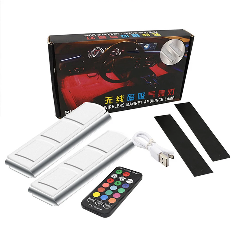 Wireless Magnetic LED Car Interior Light Atmosphere Ambient Lamp Remote Control Easy To Install, Strong Magnetic Patch
Wireless Magnetic LED Car Interior Light Atmosphere Ambient Lamp Remote Control Easy To Install, Strong Magnetic Patch