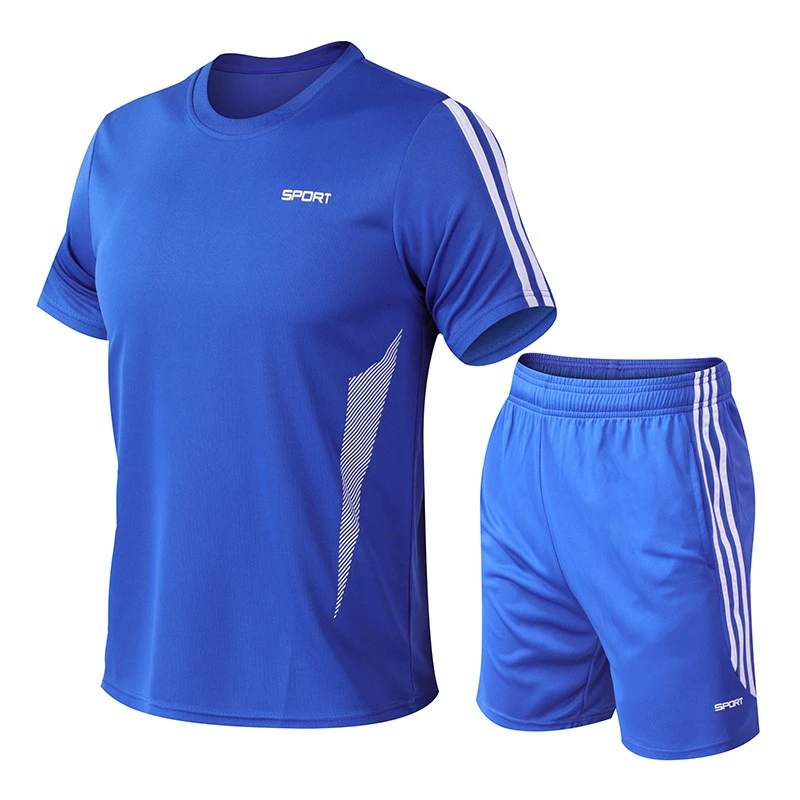 Men's Sports Suit Short-sleeved T-shirt+Shorts Summer Fitness Running Loose Pants Casual Fashion plus size t shirts 2 Piece sets
Men's Sports Suit Short-sleeved T-shirt+Shorts Summer Fitness Running Loose Pants Casual Fashion plus size t shirts 2 Piece sets