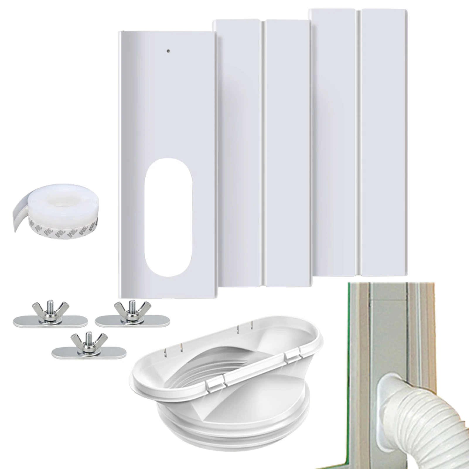 Portable AC Window Kit Sliding Door Air Conditioner Vent Kit Universal Portable Air Conditioner Window Kit With AC Seal Panel
Portable AC Window Kit Sliding Door Air Conditioner Vent Kit Universal Portable Air Conditioner Window Kit With AC Seal Panel