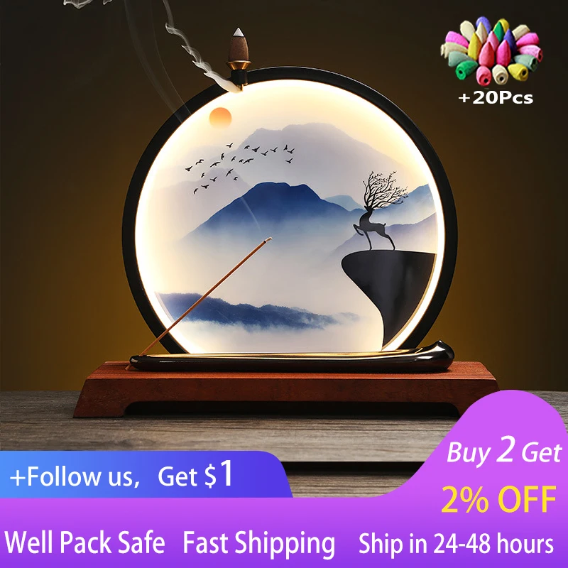 Creative ceramic incense burner, incense plug, recumbent incense burner, household decoration, USB light ring
Creative ceramic incense burner, incense plug, recumbent incense burner, household decoration, USB light ring