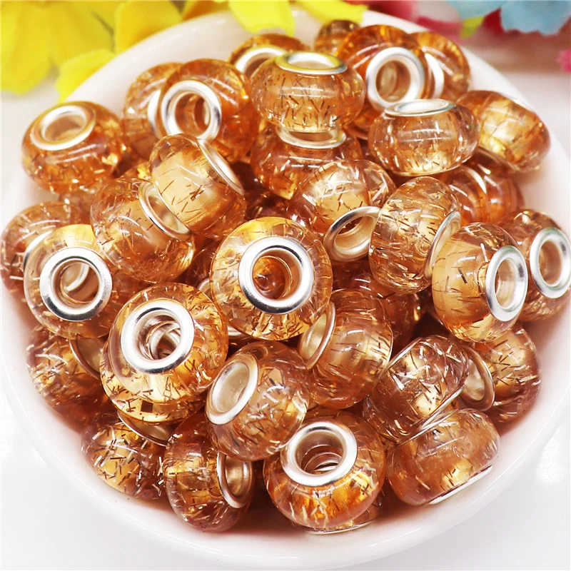 10Pcs New Color 14x8mm Gold Glitter Beads 5mm Large Hole European Craft Beads for Women Hair Bridal Jewelry Gift Girls DIY Craft
10Pcs New Color 14x8mm Gold Glitter Beads 5mm Large Hole European Craft Beads for Women Hair Bridal Jewelry Gift Girls DIY Craft