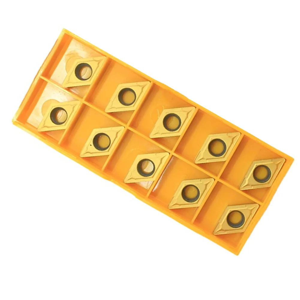 10pcs of DCMT11T304 Carbide Inserts High Toughness Suitable for High Hardness Materials Use with SDJCR/L Turning Tools
10pcs of DCMT11T304 Carbide Inserts High Toughness Suitable for High Hardness Materials Use with SDJCR/L Turning Tools