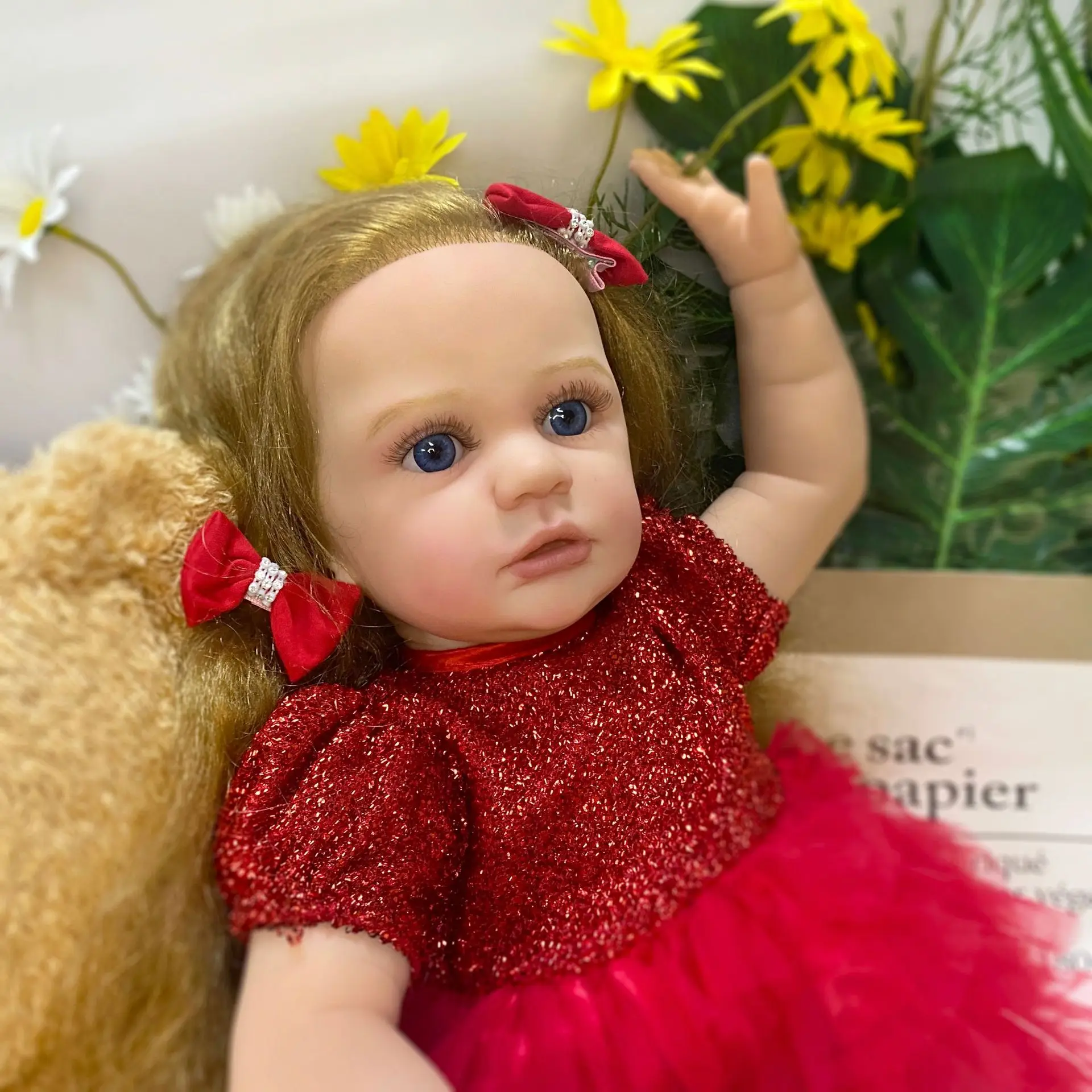 

22inch 58cm Realistic Lifelike Girls Vinyl Soft Toy Tayra Imitation Baby Reborn Doll Ivita Silicone Baby Bebe Reborn Reallista