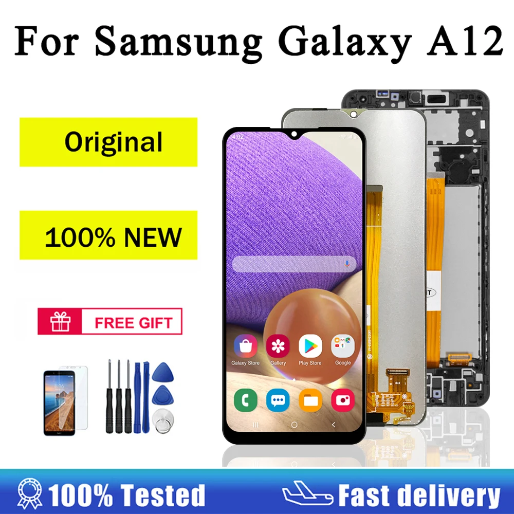 AUMOOK 100% New Original For Samsung Galaxy A12 LCD Display Touch Screen digitizer Assembly Replacement LCD Screen
AUMOOK 100% New Original For Samsung Galaxy A12 LCD Display Touch Screen digitizer Assembly Replacement LCD Screen