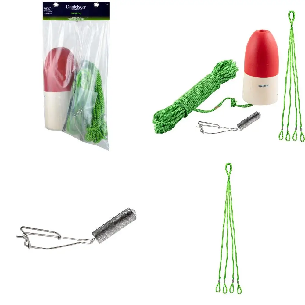 Great Performance Deluxe White Trap Fishing Float Set with 50ft Retrieval Rope for Catching More Fish.
Great Performance Deluxe White Trap Fishing Float Set with 50ft Retrieval Rope for Catching More Fish.