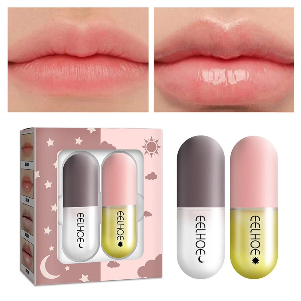 2pcs Day Night Instant Volume Lips Plumper Oil Moisturizing Repairing Reduce Lip Fine Line Serum Cosmetic Sexy Lip Gloss Makeup
2pcs Day Night Instant Volume Lips Plumper Oil Moisturizing Repairing Reduce Lip Fine Line Serum Cosmetic Sexy Lip Gloss Makeup
