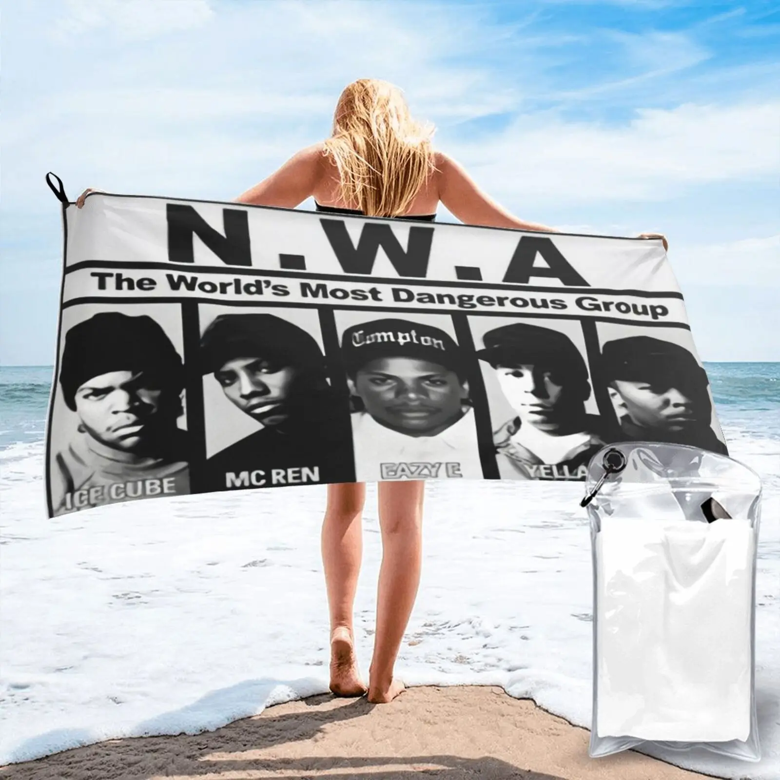 NWA Outta Compton ONeck Sleeves Nwa Beach Towel Beach Mat Towel Strandlaken Bath Towels Beach Cover Beach Cover Bathrobe Woman
NWA Outta Compton ONeck Sleeves Nwa Beach Towel Beach Mat Towel Strandlaken Bath Towels Beach Cover Beach Cover Bathrobe Woman