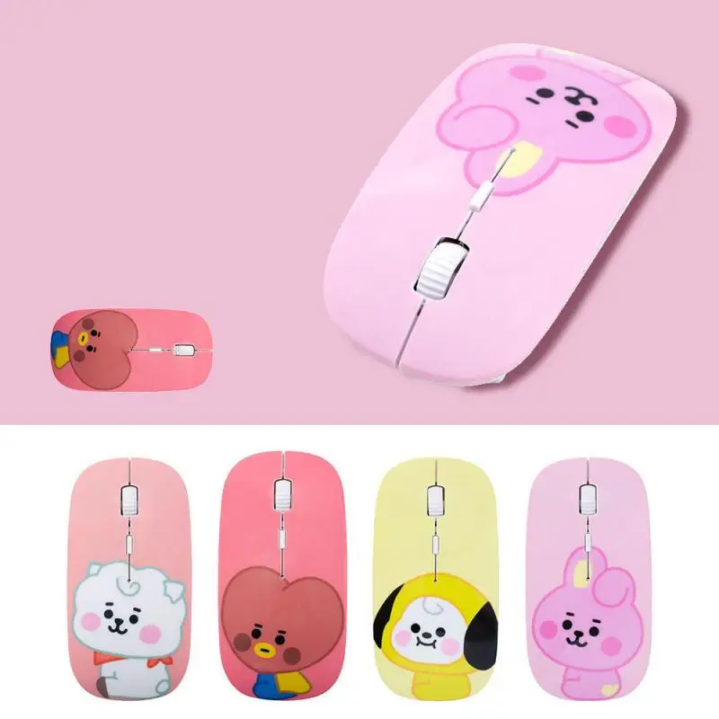Kawaii Bt21Cute Same Paragraph Mouse Koala Pony Yellow Dog Love Wireless Mouse Mute Fashion Cartoon Baby Boy Girls Birthday Gift
Kawaii Bt21Cute Same Paragraph Mouse Koala Pony Yellow Dog Love Wireless Mouse Mute Fashion Cartoon Baby Boy Girls Birthday Gift