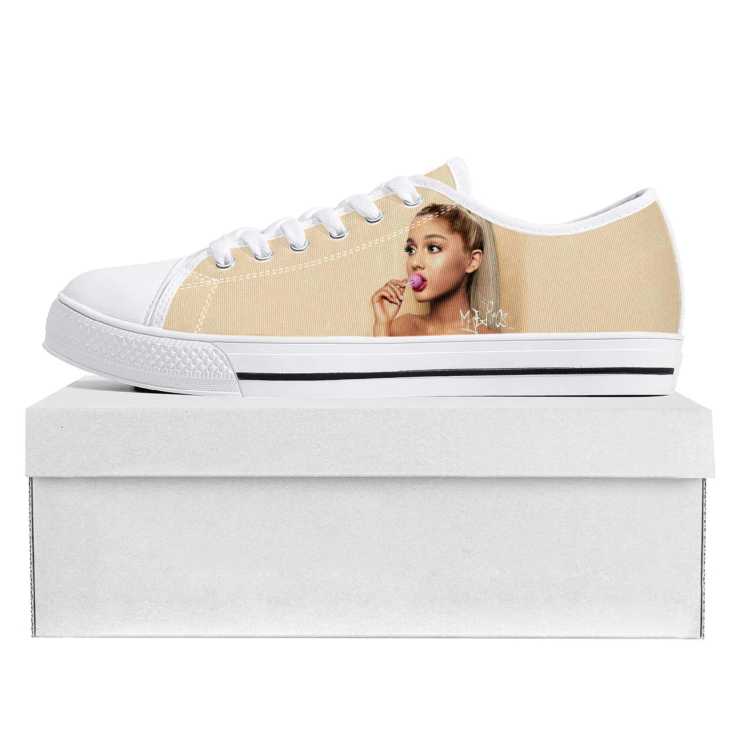Ariana Grande Singer Low Top High Quality Sneakers Mens Womens Teenager Canvas Sneaker Prode Casual Couple Shoes Custom Shoe
Ariana Grande Singer Low Top High Quality Sneakers Mens Womens Teenager Canvas Sneaker Prode Casual Couple Shoes Custom Shoe