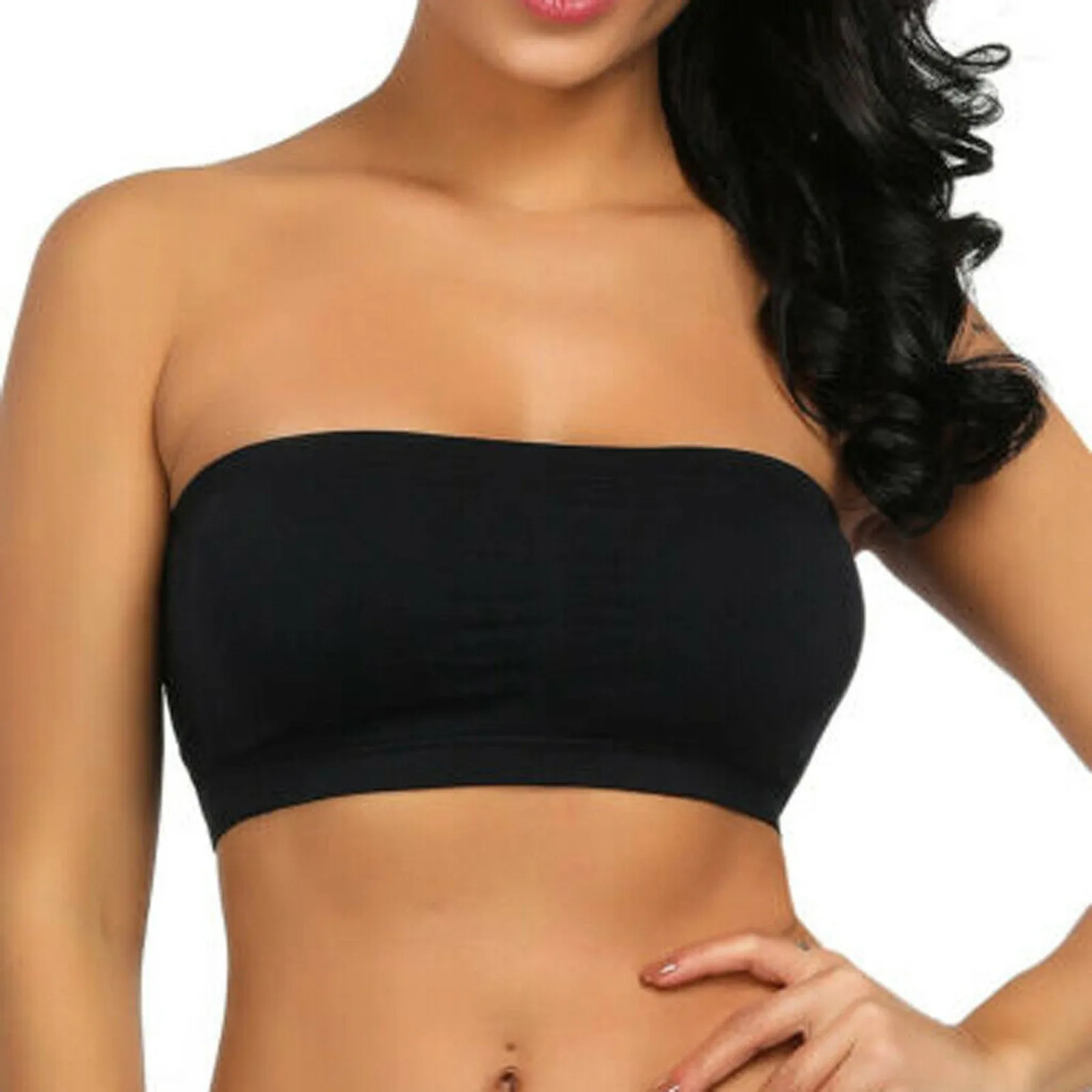 Sexy Strapless Invisible Elastic Bra Womens Seamless Shockproof Without Underwire Bralette Solid Color Breast Gathered Lingerie
Sexy Strapless Invisible Elastic Bra Womens Seamless Shockproof Without Underwire Bralette Solid Color Breast Gathered Lingerie