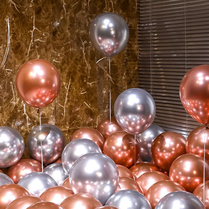 10PCS 12inch Silver Rose Gold Metallic Latex Balloons Pearly Metal Balloon Gold Colors Globos Wedding Birthday Party Supplies
10PCS 12inch Silver Rose Gold Metallic Latex Balloons Pearly Metal Balloon Gold Colors Globos Wedding Birthday Party Supplies