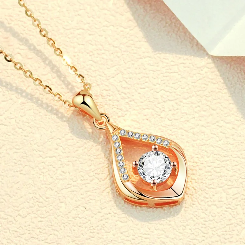 Necklace Women's 925 Sterling Silver Rose Gold Water Drop Clavicle Chain Light Luxury Simple Color Silver Necklace 2022 New
Necklace Women's 925 Sterling Silver Rose Gold Water Drop Clavicle Chain Light Luxury Simple Color Silver Necklace 2022 New