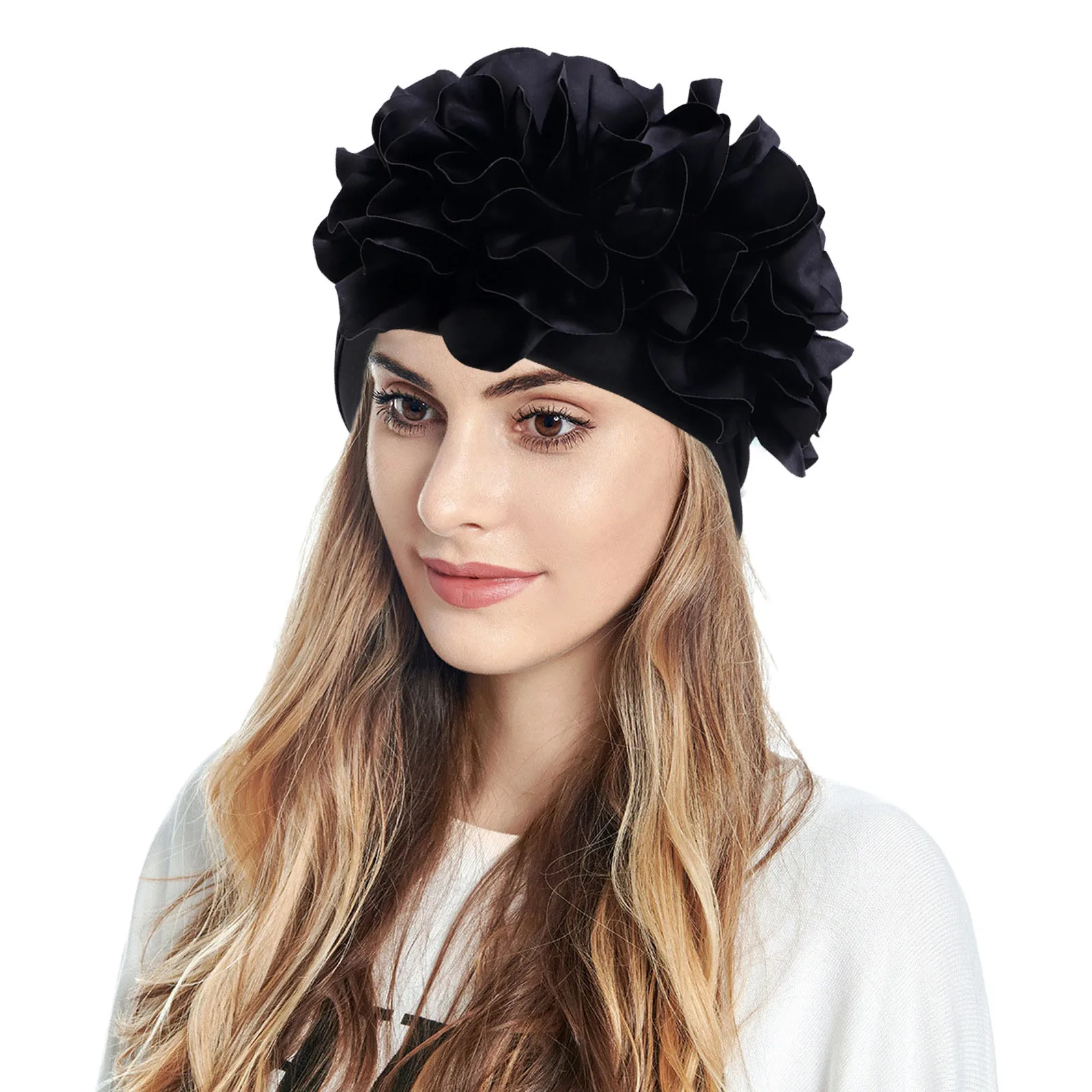 Womens Beanies Casual Big Flowers Solid Head Hat Cap Headwear Muslim Turban Cap Slouchy Headwear Skullies Korean Fashion P5
Womens Beanies Casual Big Flowers Solid Head Hat Cap Headwear Muslim Turban Cap Slouchy Headwear Skullies Korean Fashion P5