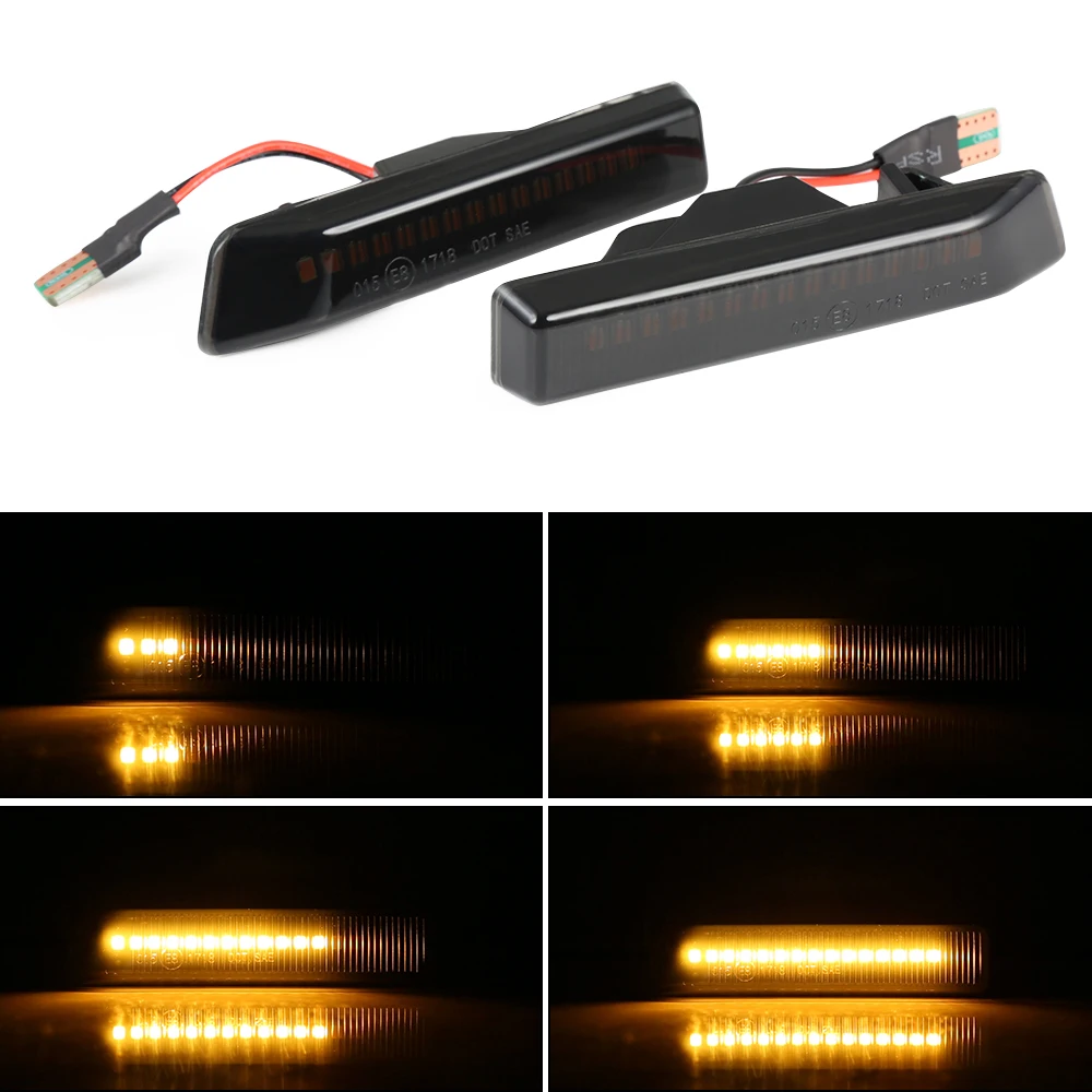 2pcs Dynamic LED Side Marker Turn Signal Lights Flowing Side Repeater Lamps for BMW E36 1996-1998 X5 E53 1999-2006
2pcs Dynamic LED Side Marker Turn Signal Lights Flowing Side Repeater Lamps for BMW E36 1996-1998 X5 E53 1999-2006