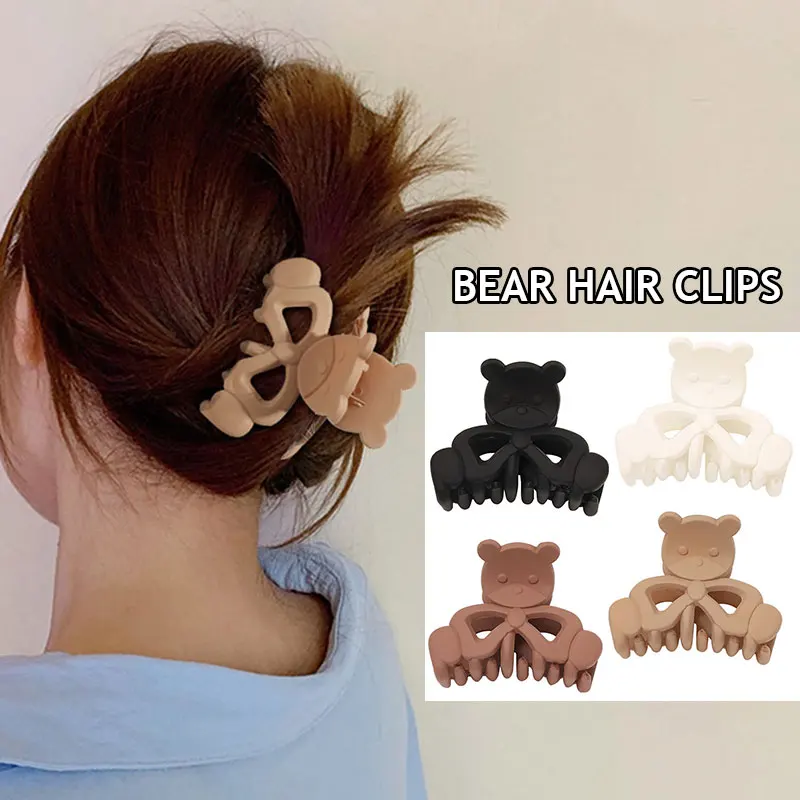 Matte Little Bear Hair Claw Clip for women Frosted Bath Clip Ponytail Clip Vintage Solid Color Hair Clip Geometric Barrette clip
Matte Little Bear Hair Claw Clip for women Frosted Bath Clip Ponytail Clip Vintage Solid Color Hair Clip Geometric Barrette clip