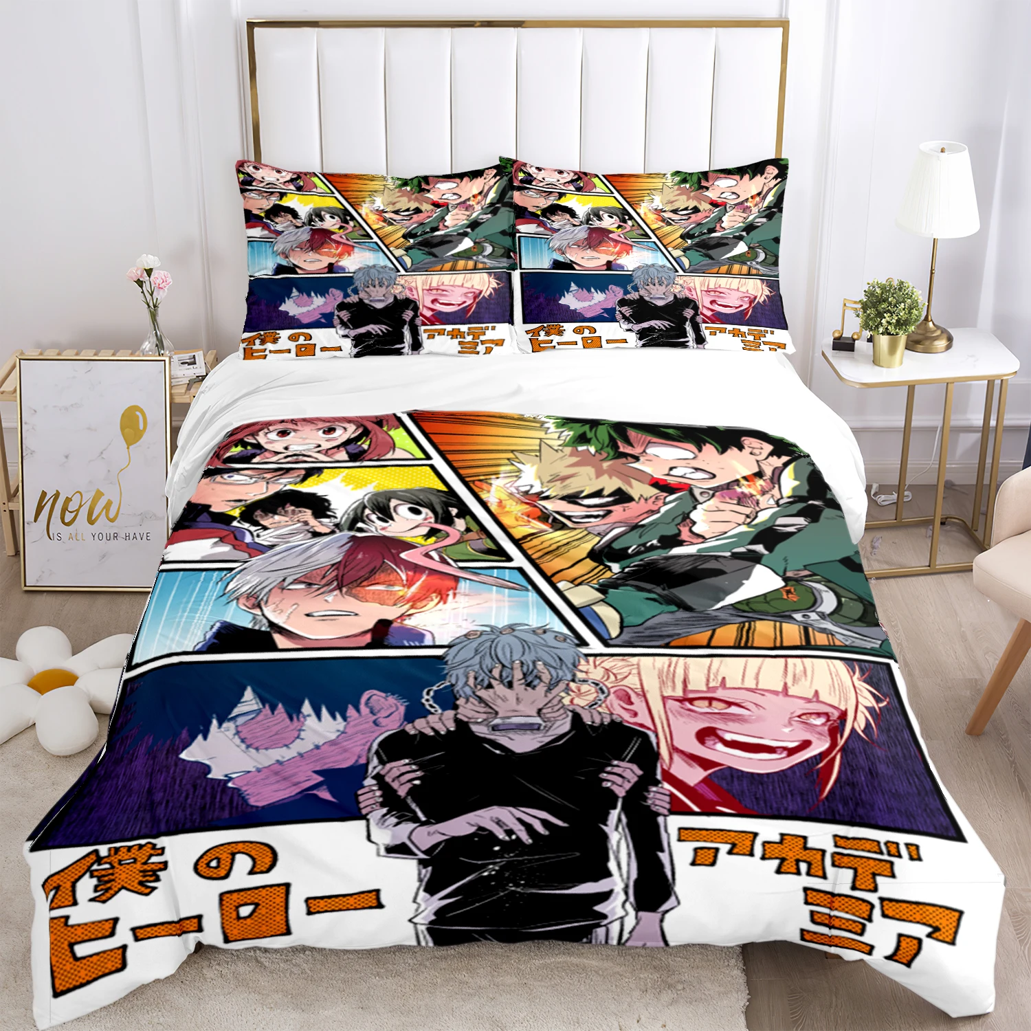 My Hero Anime Print Three Piece Bedding Set Fashion Article Children or Adults for Bed Quilt Covers Pillowcases Bedding Set Gift
My Hero Anime Print Three Piece Bedding Set Fashion Article Children or Adults for Bed Quilt Covers Pillowcases Bedding Set Gift