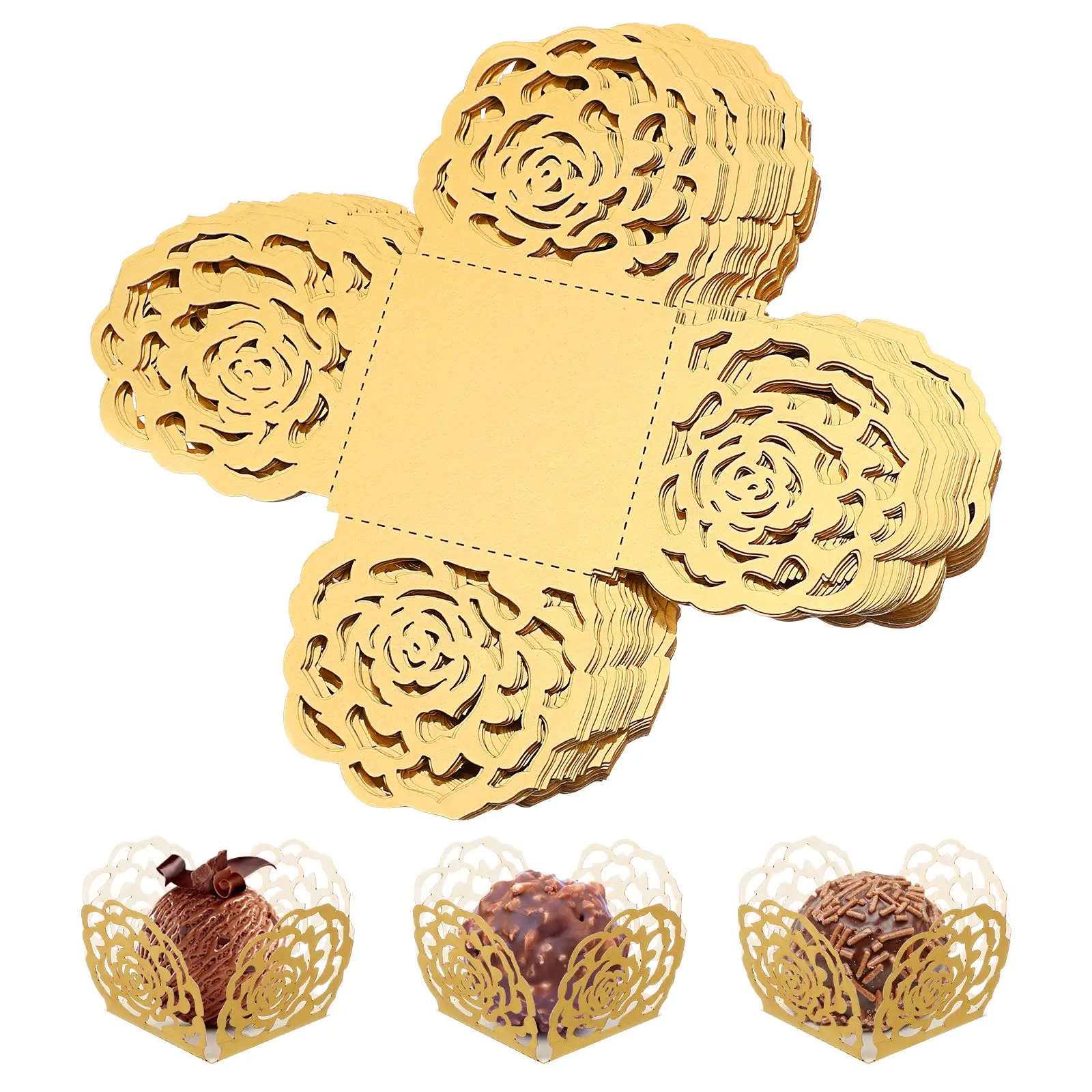 50 Pcs Paper Truffle Wrappers Truffle Wrap Liners Design Candy Cups Chocolate Paper Liners Perfect for Muffins Chocolate Snacks
50 Pcs Paper Truffle Wrappers Truffle Wrap Liners Design Candy Cups Chocolate Paper Liners Perfect for Muffins Chocolate Snacks