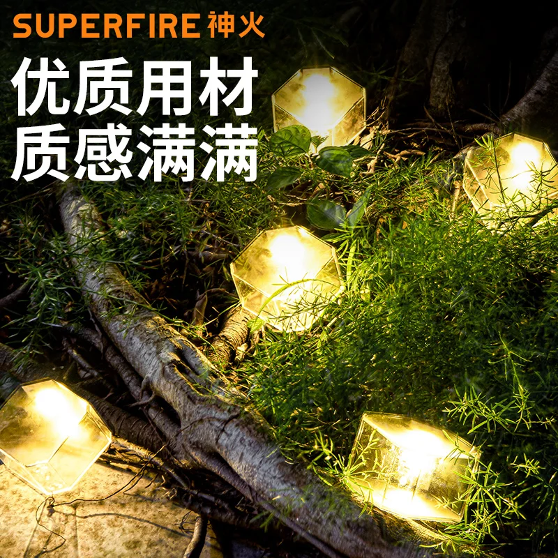SuperFire FF19 Solar LED Portable Light Garden Outdoor Waterproof Landscape Lighting Waterproof Lantern Lawn Stake Lamp
SuperFire FF19 Solar LED Portable Light Garden Outdoor Waterproof Landscape Lighting Waterproof Lantern Lawn Stake Lamp