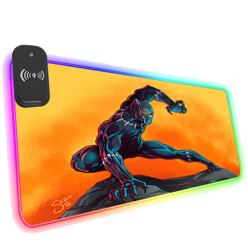 Black Panther Wireless Charging RGB Mouse Pad LED Gaming Keyboard Computer Anti-skid Extended Anime Mats Laptop Cool Mousepad
Black Panther Wireless Charging RGB Mouse Pad LED Gaming Keyboard Computer Anti-skid Extended Anime Mats Laptop Cool Mousepad