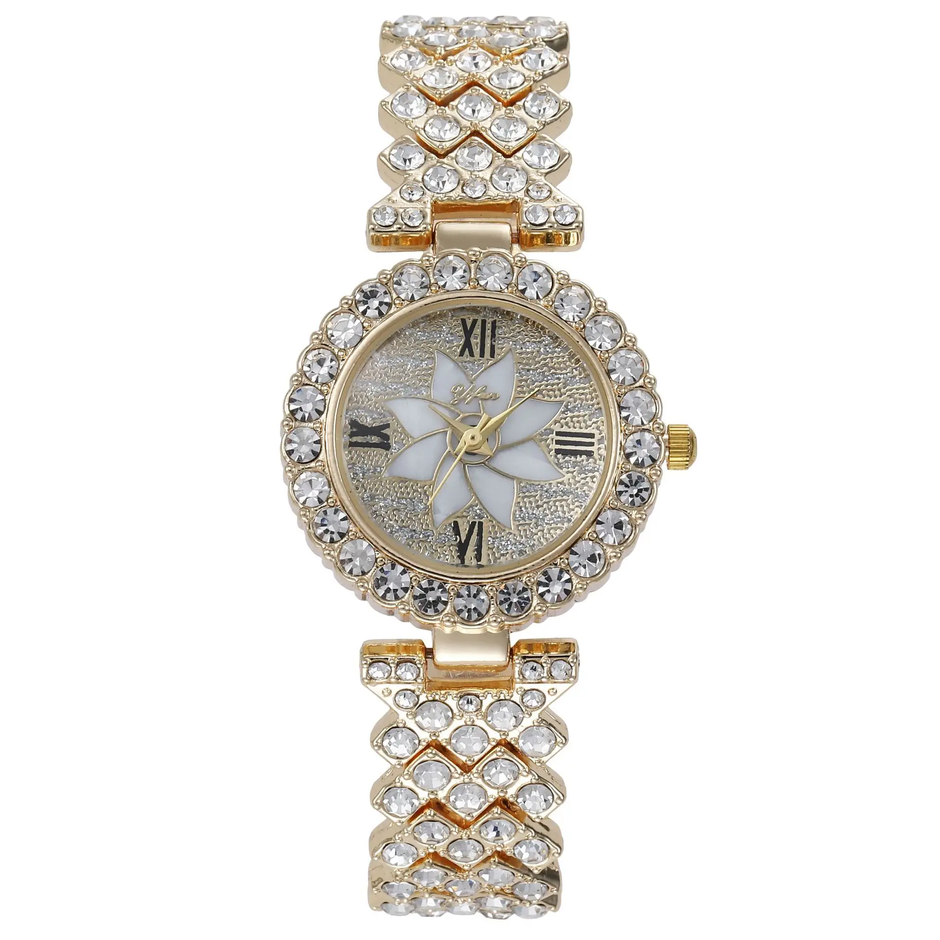 Watches Women Roman Pattern Set Diamond Calendar Date Quartz Casual Clock Full Diamond Ladies Watch Bracelet Watch
Watches Women Roman Pattern Set Diamond Calendar Date Quartz Casual Clock Full Diamond Ladies Watch Bracelet Watch