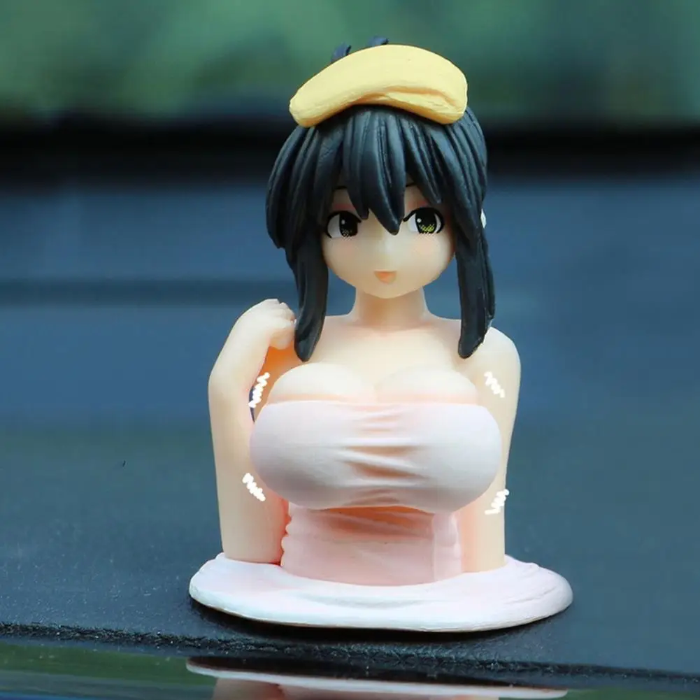 

Interior Car Dashboard PVC Decor Widget Sexy Anime Doll Figurine Chest Shaking For Girls Boys Bedroom/Home/Office Desk Gifts