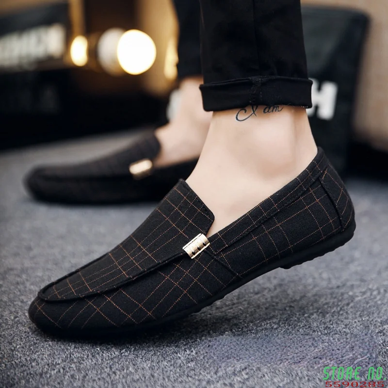 Men Shoes Fashion Loafers Breathable Canvas Sneakers Men Slip-On Casual Shoes Soft Comfortable Non-slip Driving Flats Black Gray
Men Shoes Fashion Loafers Breathable Canvas Sneakers Men Slip-On Casual Shoes Soft Comfortable Non-slip Driving Flats Black Gray