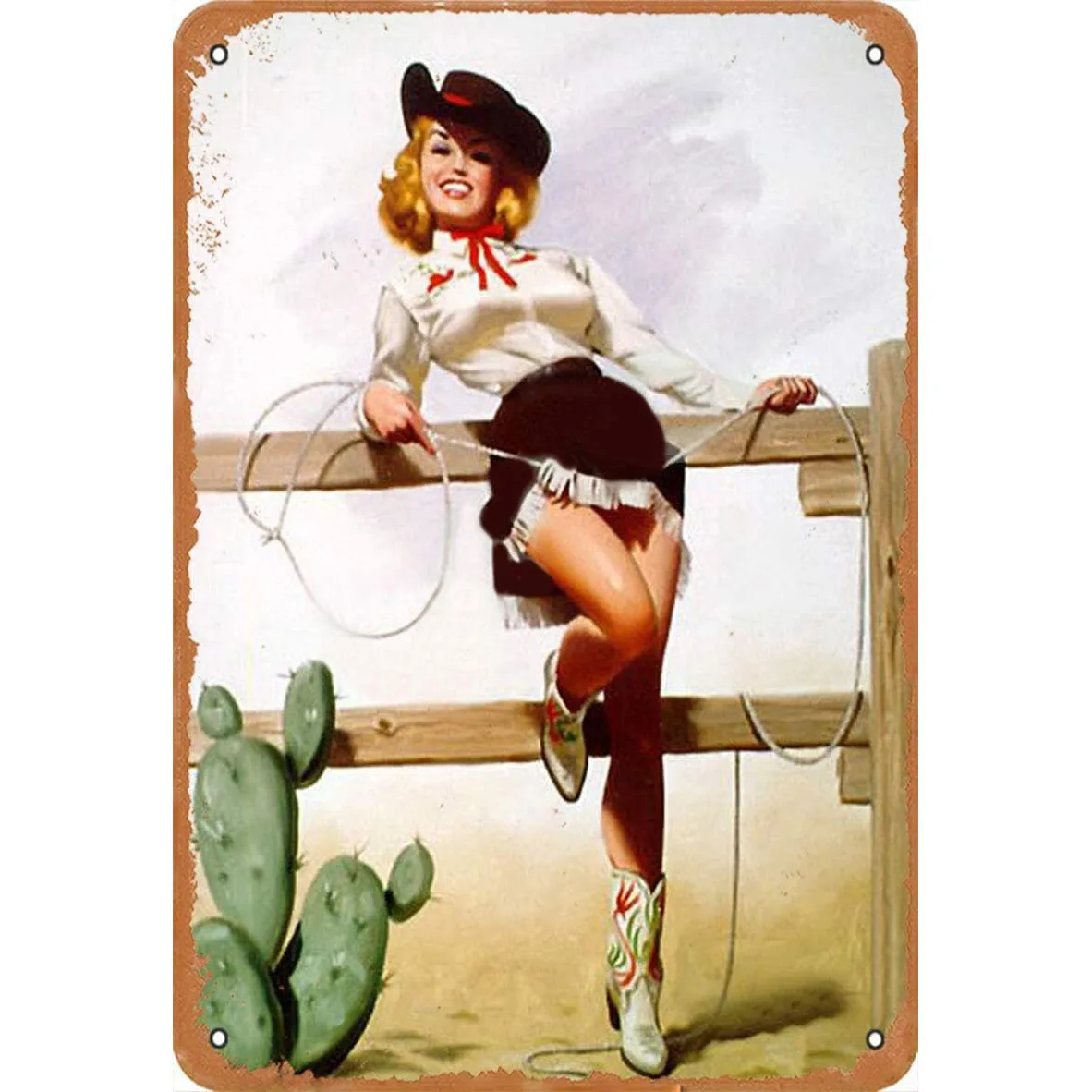 Pretty Western Girl Western Cowboy Series Retro Metal Tin Sign Vintage Aluminum Sign For Home Coffee Wall Decor 8x12 Inch Gifts
Pretty Western Girl Western Cowboy Series Retro Metal Tin Sign Vintage Aluminum Sign For Home Coffee Wall Decor 8x12 Inch Gifts