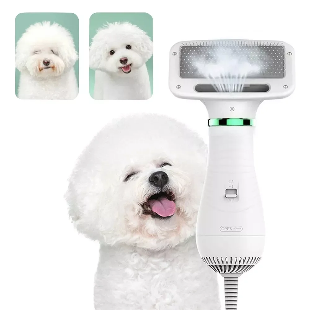 2 in 1 Pet Grooming Hair Dryer Blower with Slicker Slicker Brush Adjustable Temperature Low Noise for Cat Dog Pet Grooming Tool
2 in 1 Pet Grooming Hair Dryer Blower with Slicker Slicker Brush Adjustable Temperature Low Noise for Cat Dog Pet Grooming Tool