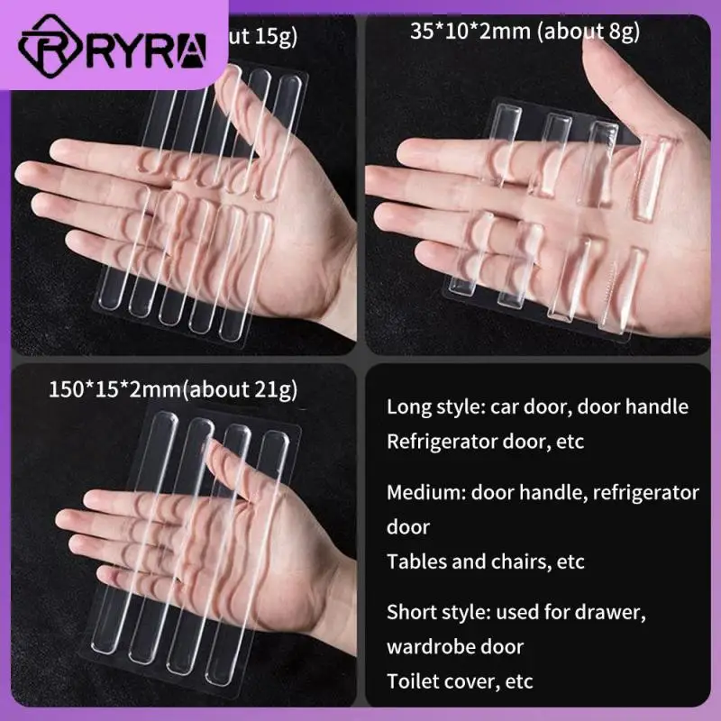 2/4/5PCS Silicone Anti-collision Door Sticker Perforation-free Furniture Wall Protection Mute Buffer Strip Non-marking Home Life
2/4/5PCS Silicone Anti-collision Door Sticker Perforation-free Furniture Wall Protection Mute Buffer Strip Non-marking Home Life