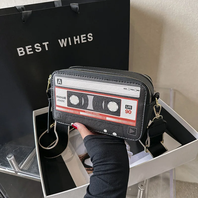 Funny Cartoon Tape Shape Crossbody Bag For Women Pu Leather Purses And Handbags Fashion Shoulder Chain Bag 2023 Girls Square Bag
Funny Cartoon Tape Shape Crossbody Bag For Women Pu Leather Purses And Handbags Fashion Shoulder Chain Bag 2023 Girls Square Bag