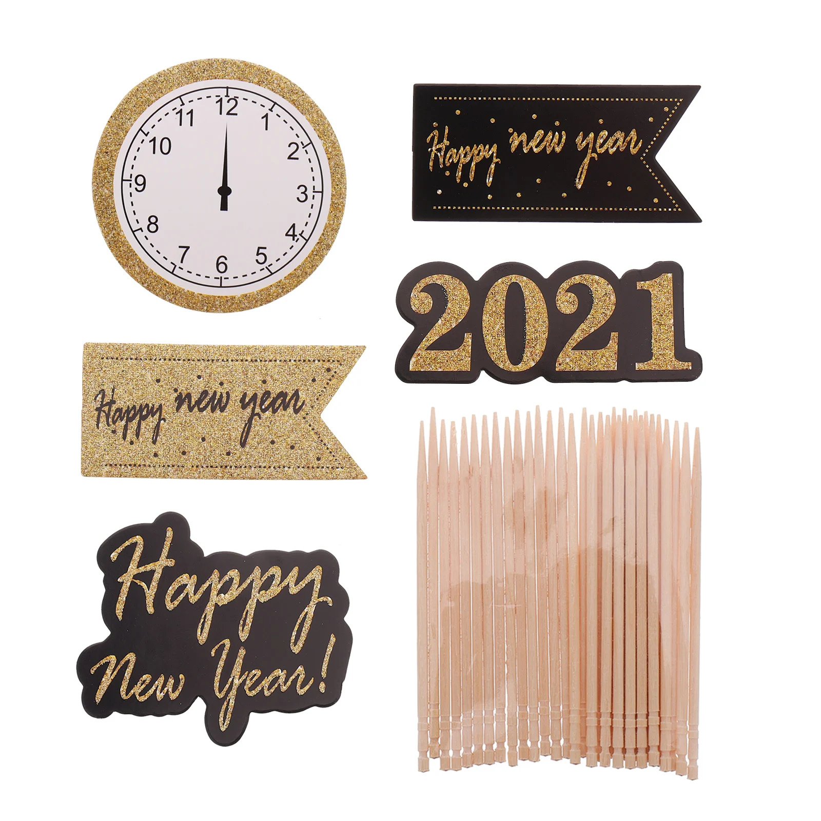 20pcs Fashion Delicate Chic Stylish Cake Picks New Year Cake Ornaments Cupcake Toppers Cake Party Toppers for New Year
20pcs Fashion Delicate Chic Stylish Cake Picks New Year Cake Ornaments Cupcake Toppers Cake Party Toppers for New Year