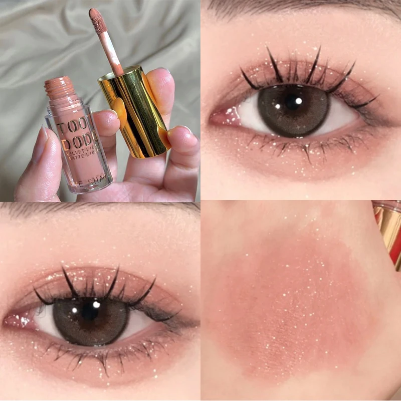 Matte Liquid Eyeshadow Cream Milk Tea Color Blush Velvet Cheek Blusher Contour Makeup Lasting Waterproof Eye Pigments Cosmetics
Matte Liquid Eyeshadow Cream Milk Tea Color Blush Velvet Cheek Blusher Contour Makeup Lasting Waterproof Eye Pigments Cosmetics