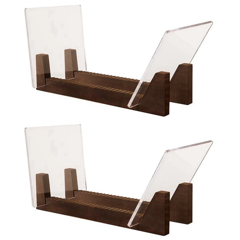 New 2X Vinyl Record Storage Holder Large Capacity Acrylic Ends Display Stand Wooden LP Vinyl Album Desktop Rack
New 2X Vinyl Record Storage Holder Large Capacity Acrylic Ends Display Stand Wooden LP Vinyl Album Desktop Rack