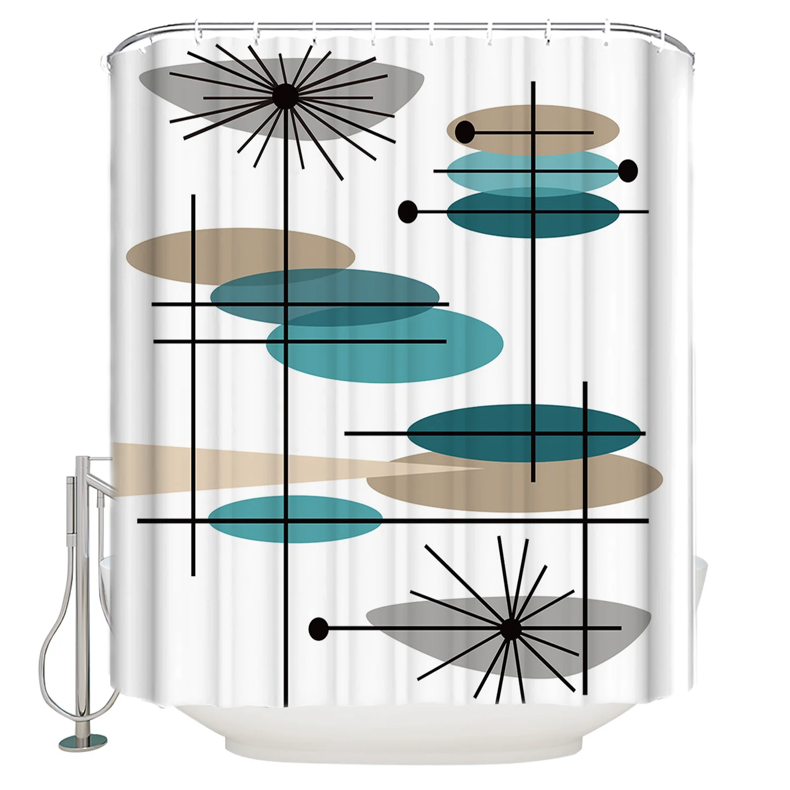 Medieval Geometric Abstract Lotus Shower Curtain Eco-Friendly Bath Curtain with Hook Polyester Waterproof Curtain Bathroom Decor
Medieval Geometric Abstract Lotus Shower Curtain Eco-Friendly Bath Curtain with Hook Polyester Waterproof Curtain Bathroom Decor
